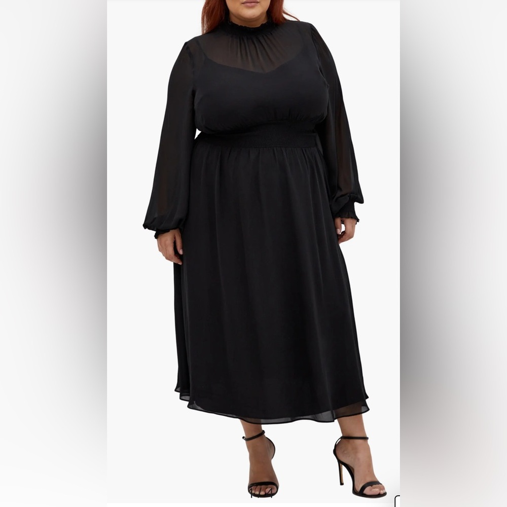 City Chic Elegant Black Women's Dress